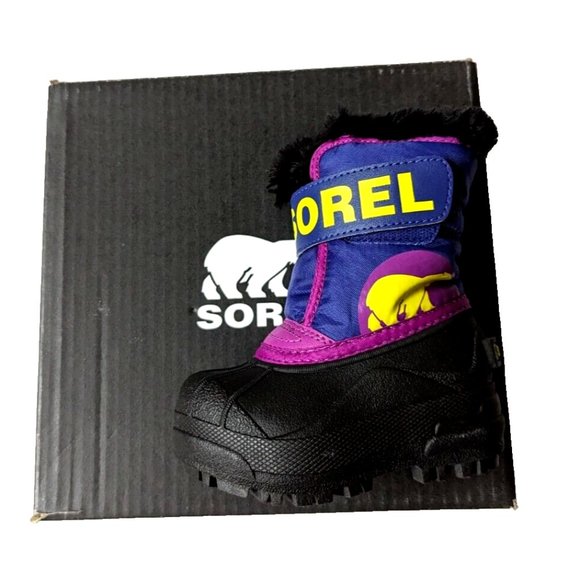 Sorel Toddler Boys Girls COMMANDER Snow Boot Winter Plush Furry Bright P… - Picture 12 of 12